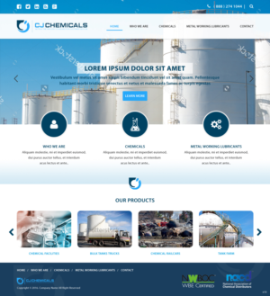 Web Design by pb for C.J. Chemicals | Design: #9879179