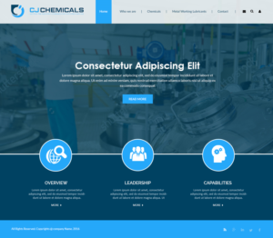Web Design by Creations Box 2015 for C.J. Chemicals | Design: #9860900