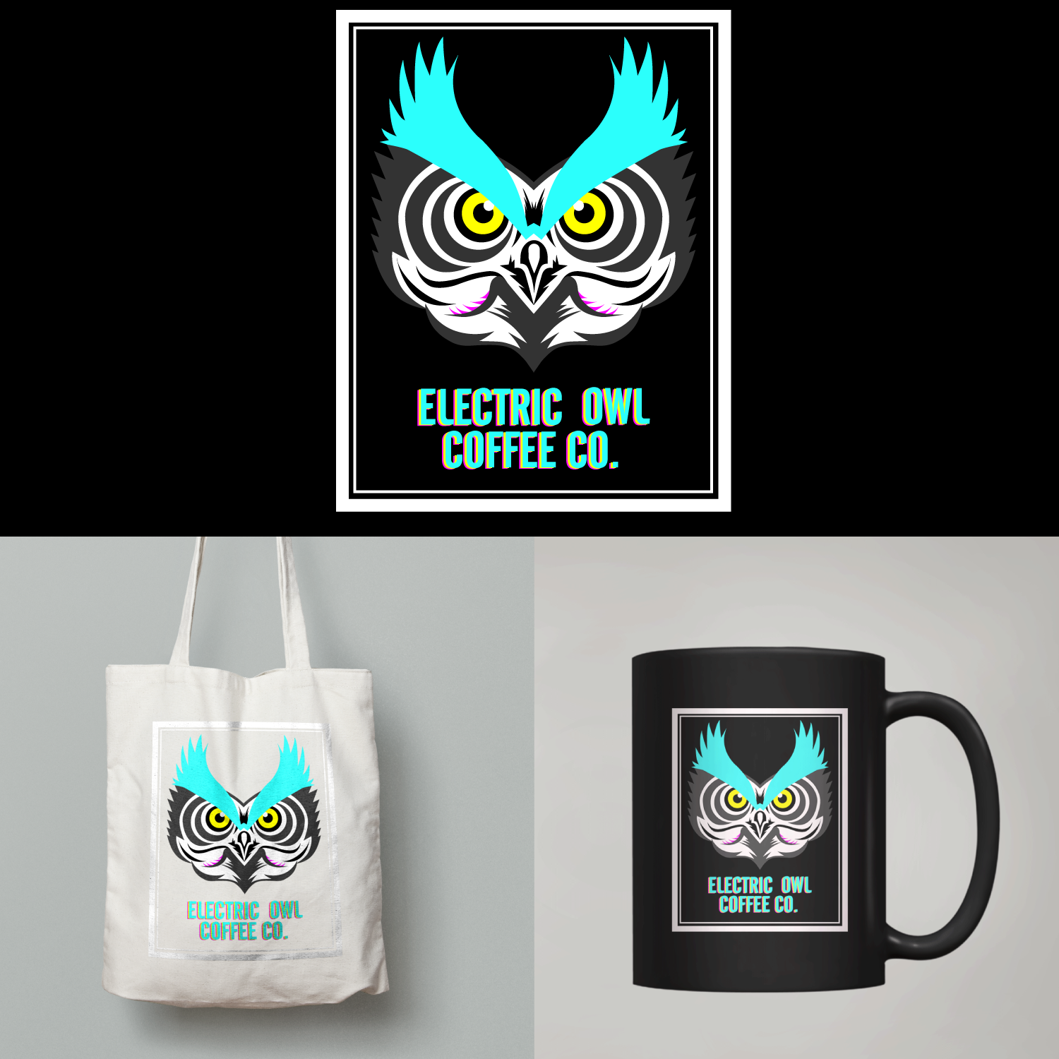 Logo Design by LoganDesign for Electric Owl Coffee Co. | Design #9924541