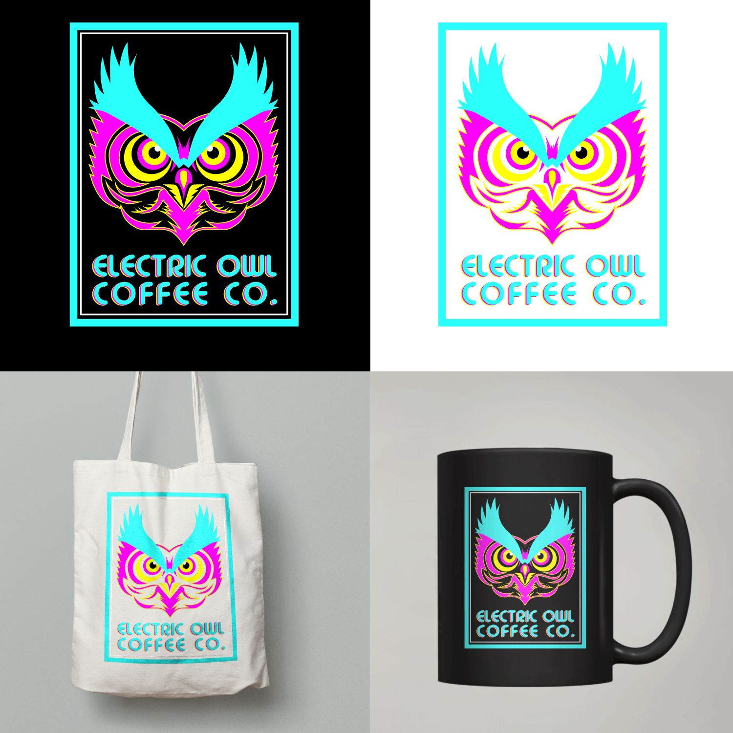Logo Design by LoganDesign for Electric Owl Coffee Co. | Design #9933176