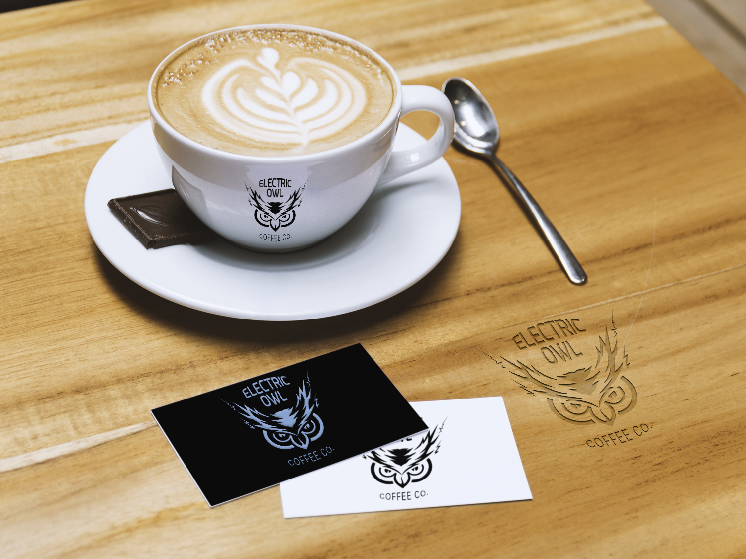 Logo Design by dan-D-dan for Electric Owl Coffee Co. | Design #9932356