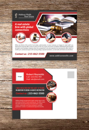 Design de Carte Postale par debdesign pour Addisonwolfe Real Estate | Design : #9858165