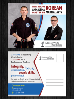 Design de Carte Postale par ecorokerz pour Addisonwolfe Real Estate | Design #9870272