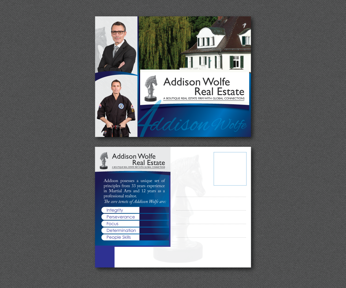 Design de Carte Postale par dmithamo pour Addisonwolfe Real Estate | Design #9875203