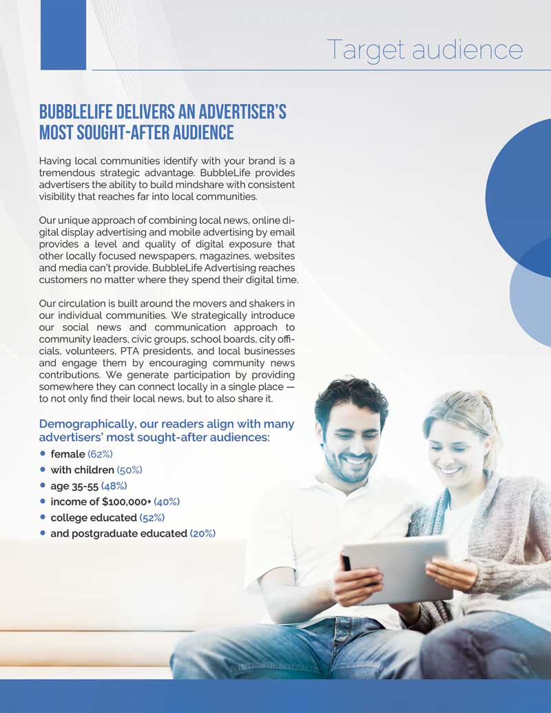 Diseño de Brochure por alessandroevge para BubbleLife Media LLC | Diseño #9859640