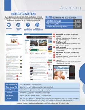 Diseño de Brochure por alessandroevge para BubbleLife Media LLC | Diseño: #9859642