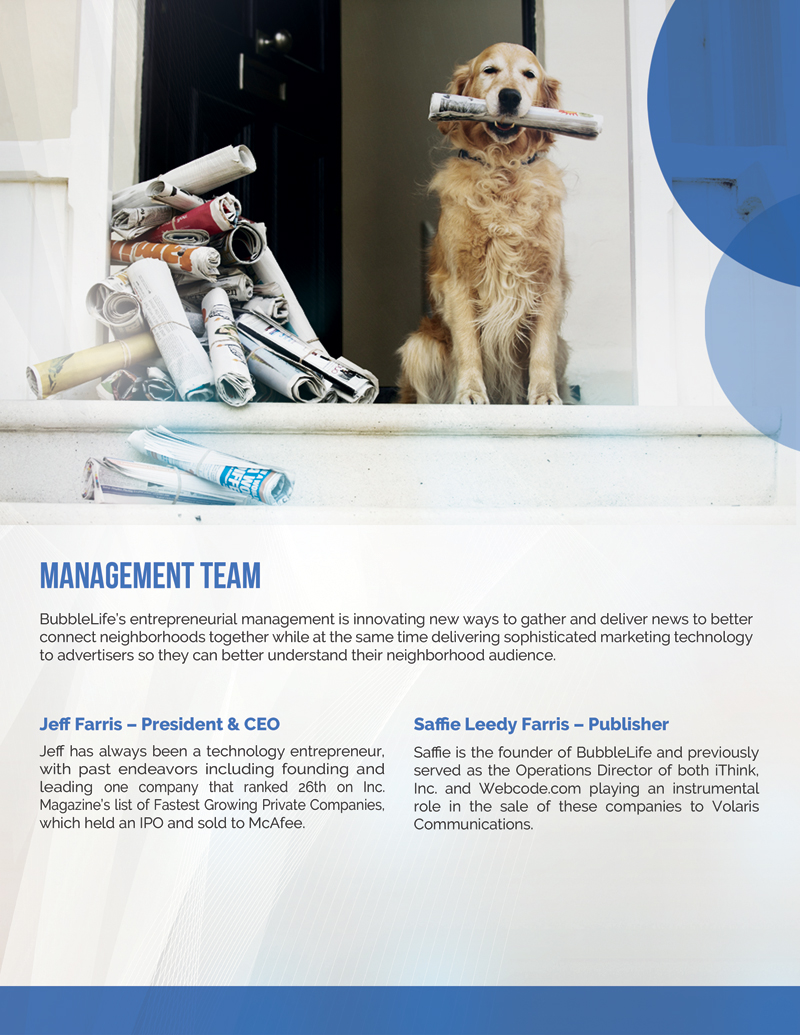 Brochure Design by alessandroevge for BubbleLife Media LLC | Design #9860155