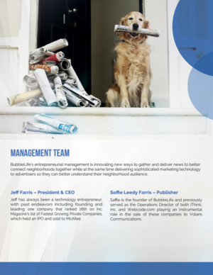 Diseño de Brochure por alessandroevge para BubbleLife Media LLC | Diseño: #9860155