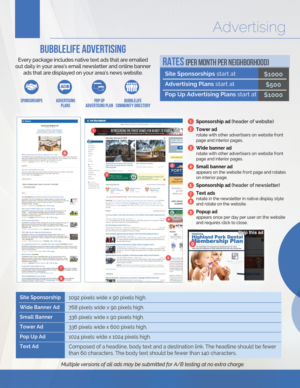 Diseño de Brochure por alessandroevge para BubbleLife Media LLC | Diseño: #9864359