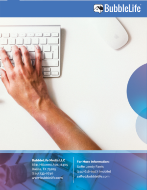 Diseño de Brochure por alessandroevge para BubbleLife Media LLC | Diseño: #9864361