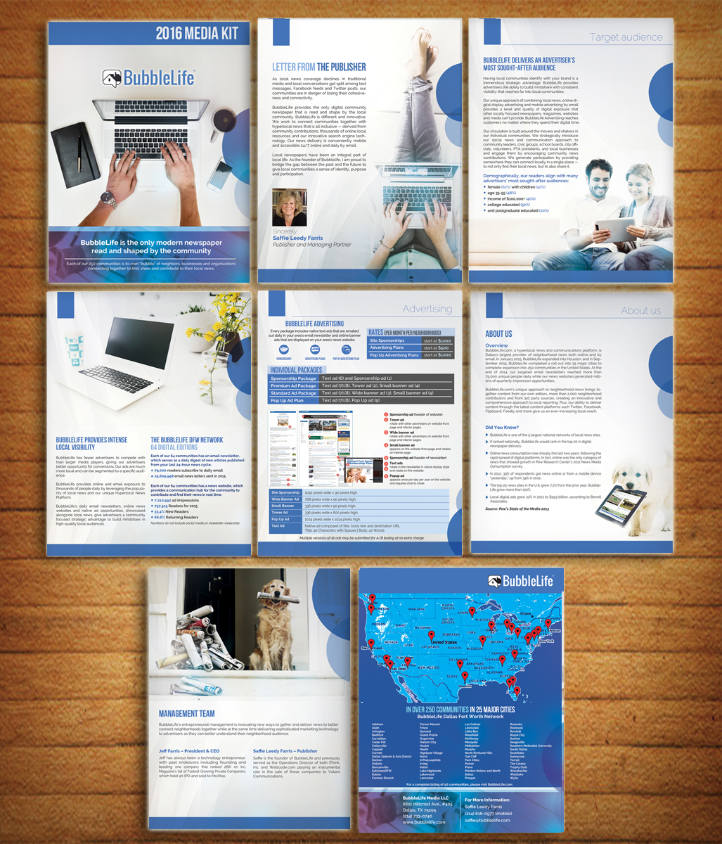 Diseño de Brochure por alessandroevge para BubbleLife Media LLC | Diseño: #9873262