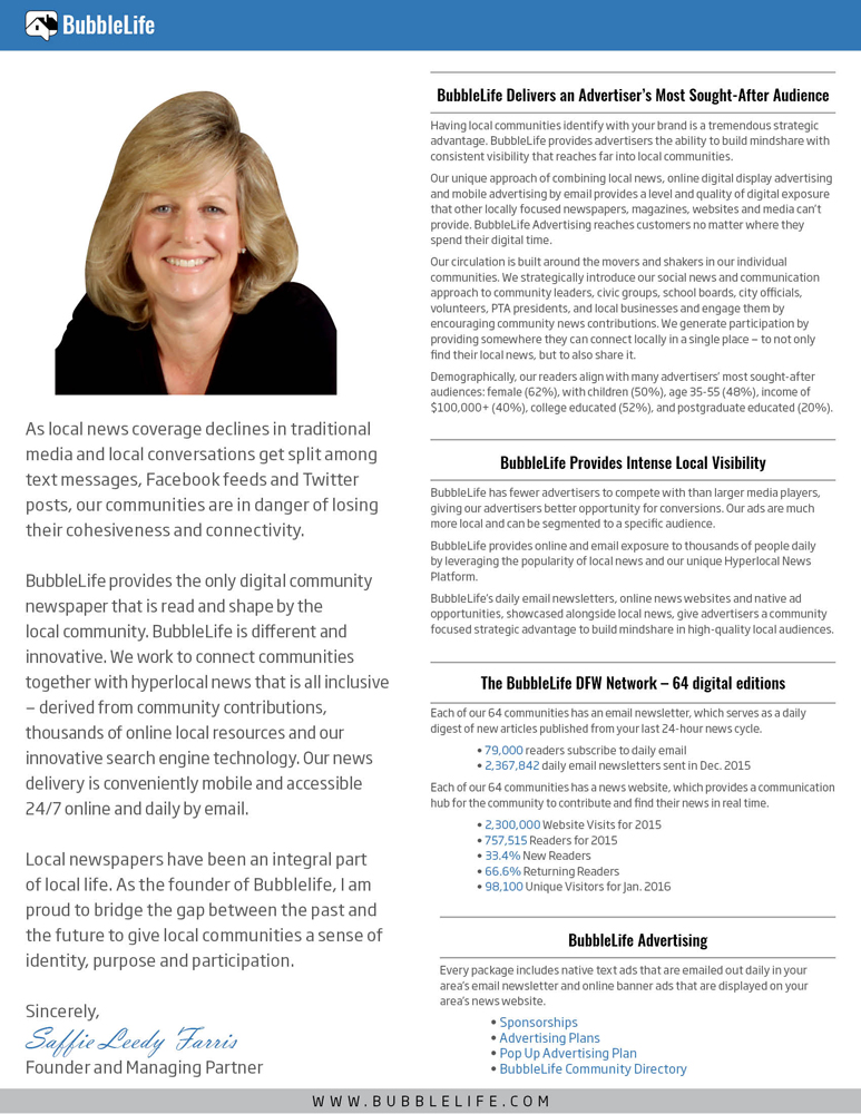 Diseño de Brochure por Little Z para BubbleLife Media LLC | Diseño #9860507