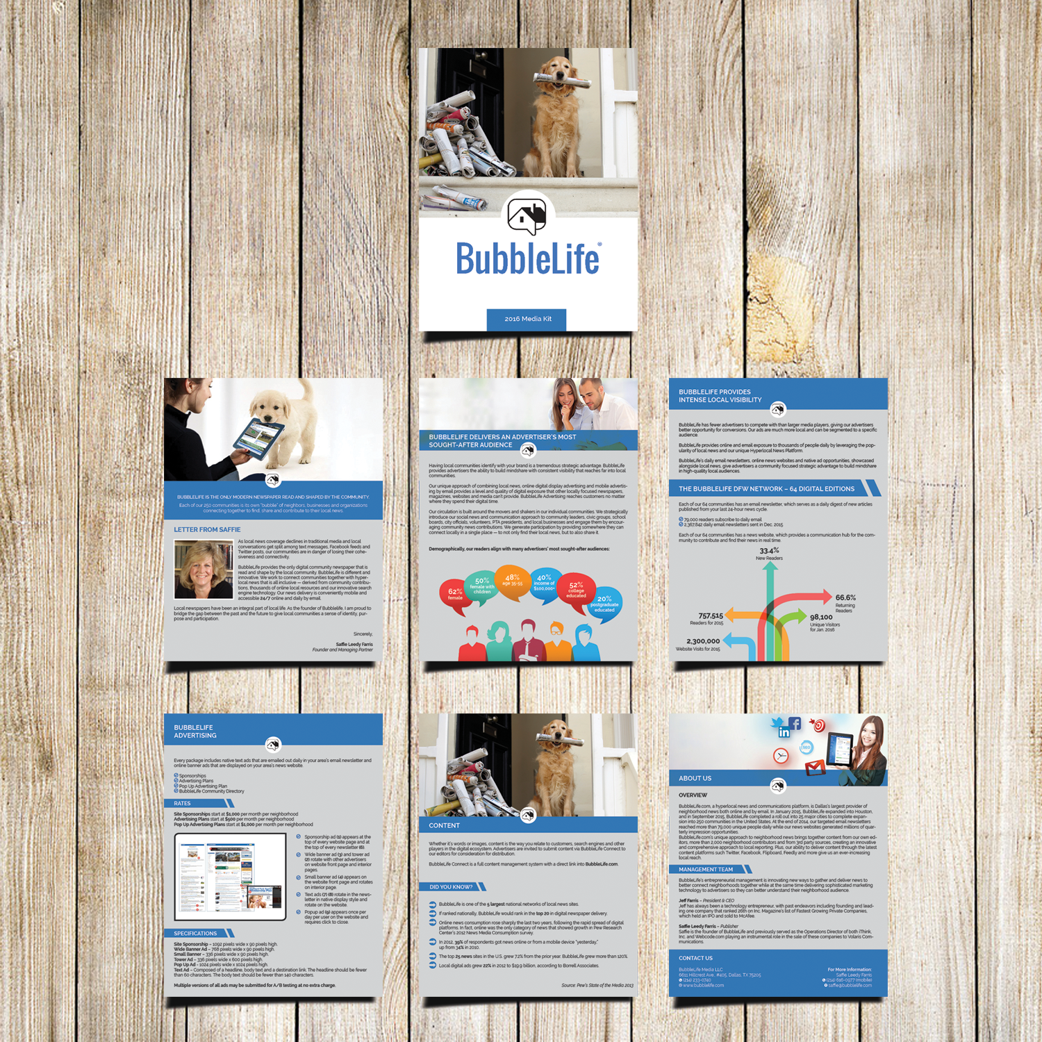 Brochure Design by Masha K for BubbleLife Media LLC | Design #9862989
