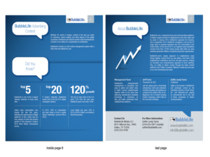 Brochure Design by collers for BubbleLife Media LLC | Design: #9863938