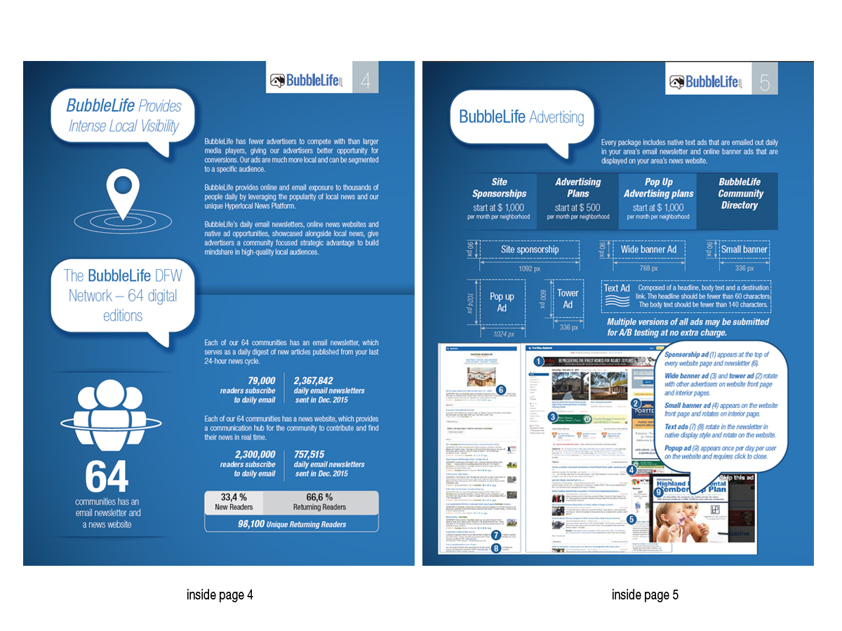 Design de Brochure par collers pour BubbleLife Media LLC | Design #9863939