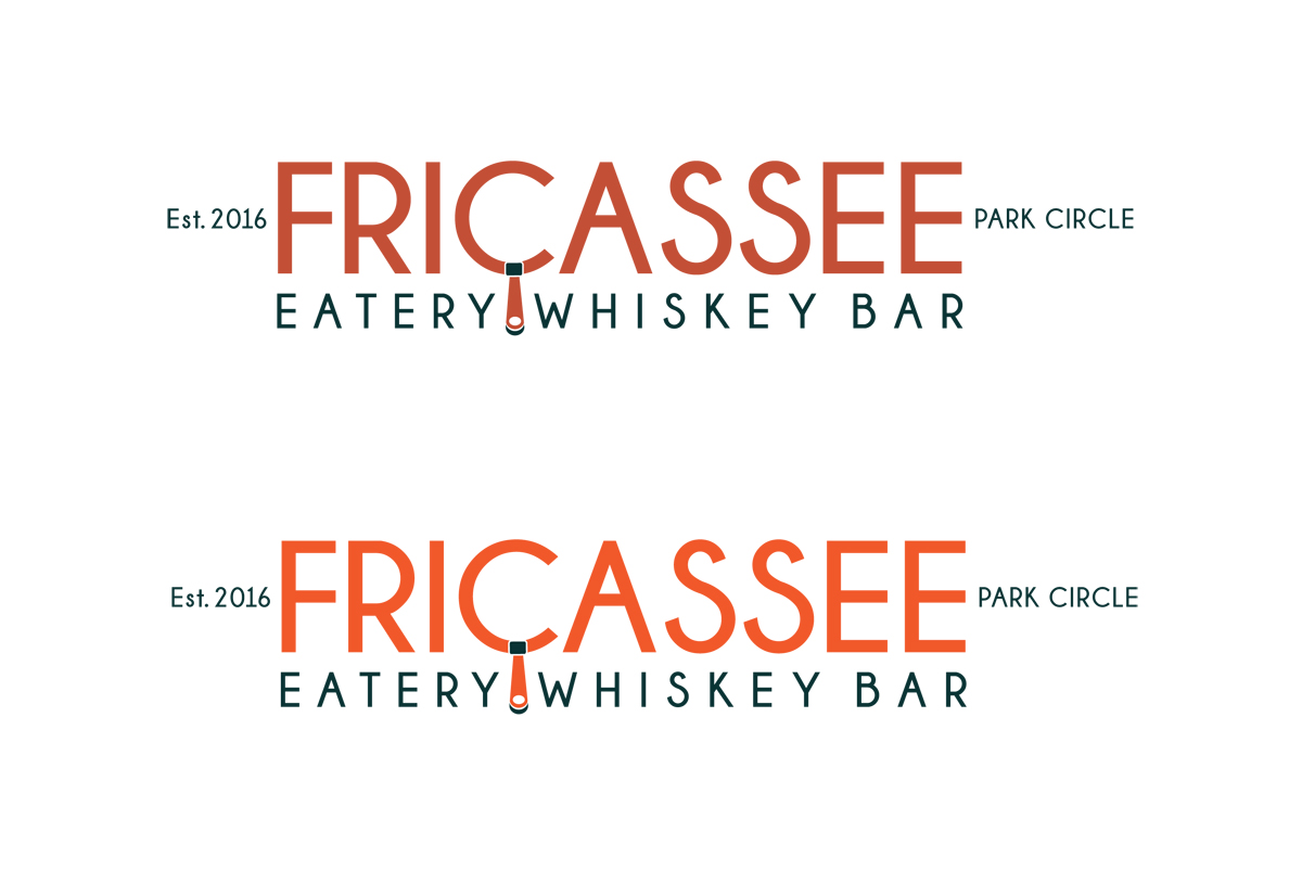 Logo Design by Halfull Media for FRICASSEE Eatery Whiskey Bar | Design #10097975