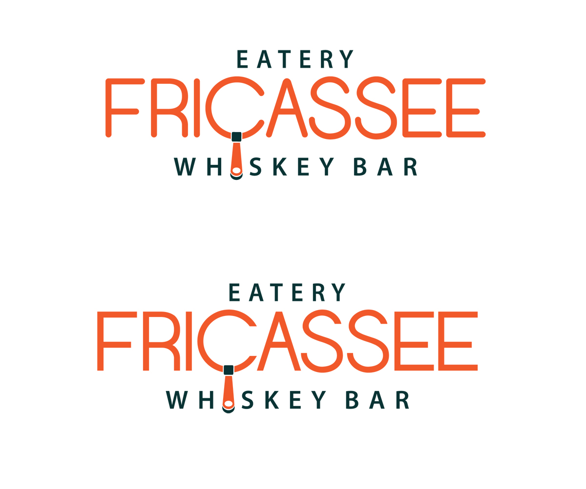 Logo Design by Halfull Media for FRICASSEE Eatery Whiskey Bar | Design #10127538