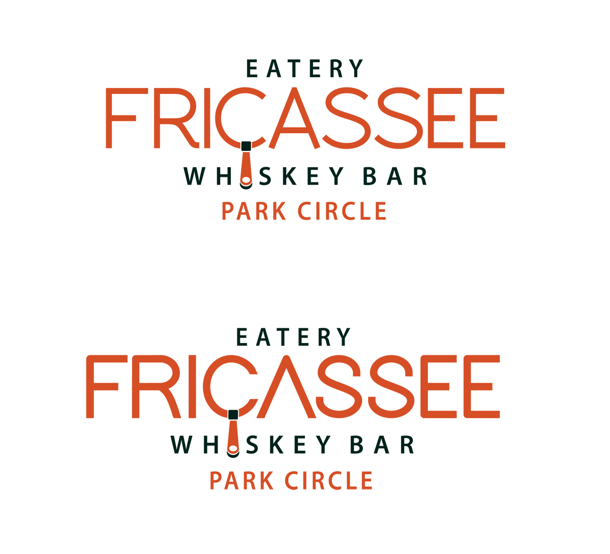 Logo Design by Halfull Media for FRICASSEE Eatery Whiskey Bar | Design #10149472