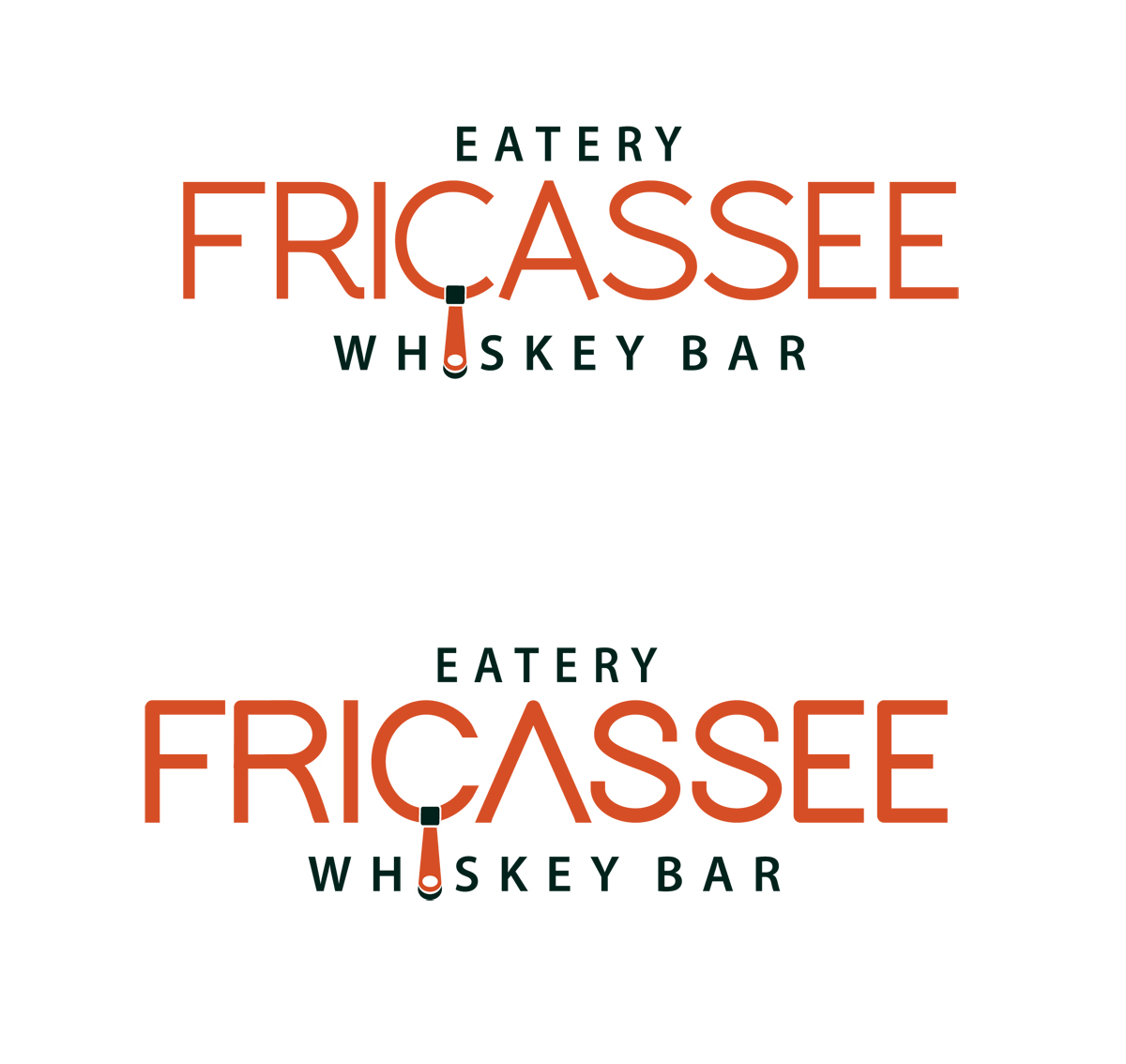 Logo Design by Halfull Media for FRICASSEE Eatery Whiskey Bar | Design #10149473