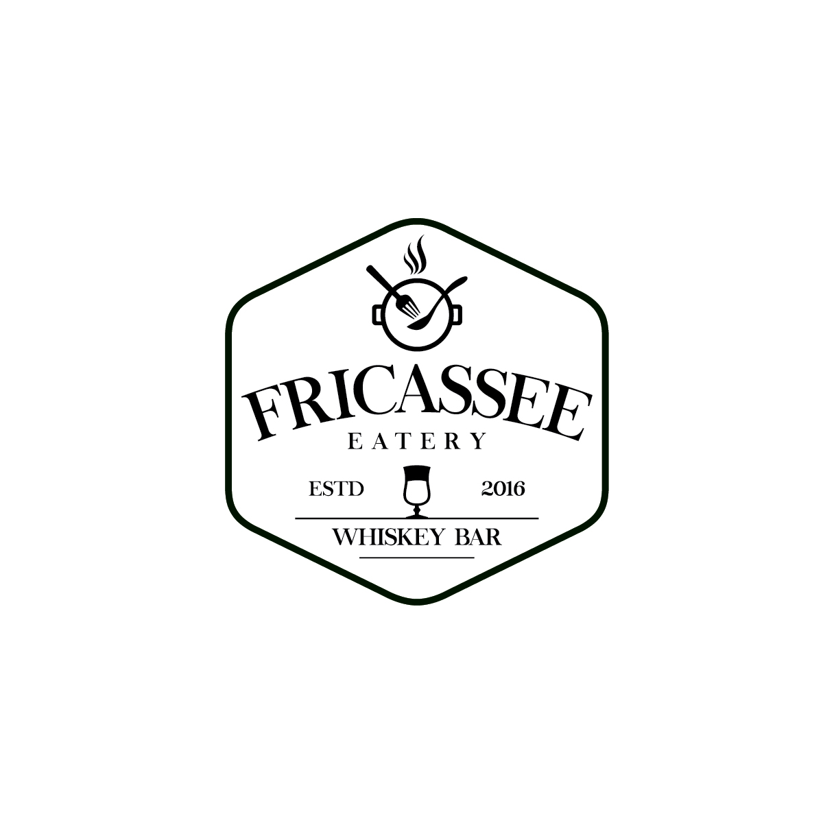 Logo Design by pinkeart for FRICASSEE Eatery Whiskey Bar | Design #9880893