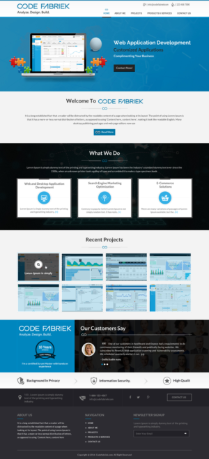Professional .net software engineer needs website design | Diseño Web por Sbss