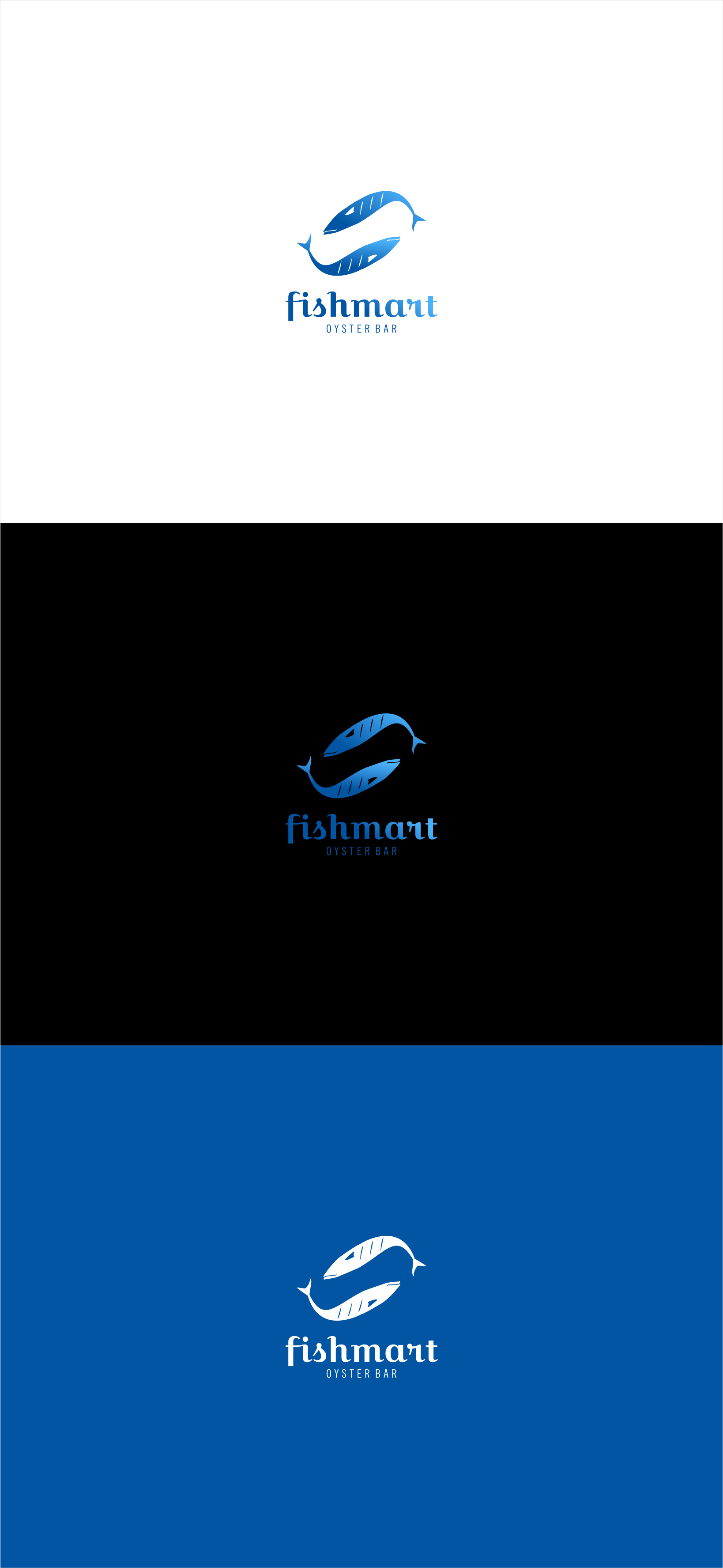 Logo Design by Oxomiya for Fishmart Oyster Bar | Design #10057888