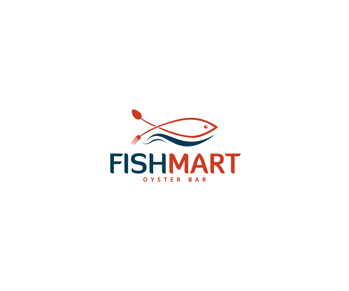 Logo Design by DesDesign for Fishmart Oyster Bar | Design #10107722