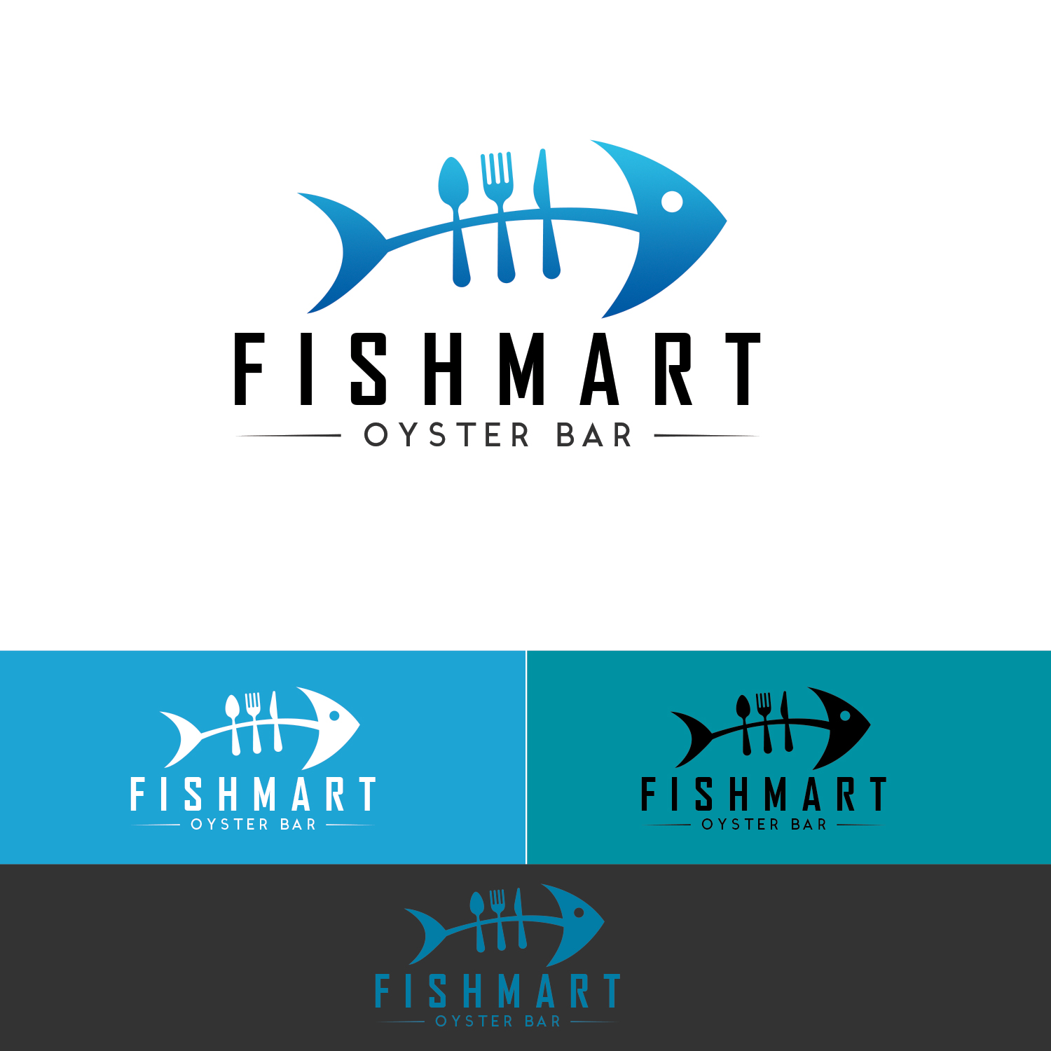 Logo Design by ADM Florin for Fishmart Oyster Bar | Design #9908938