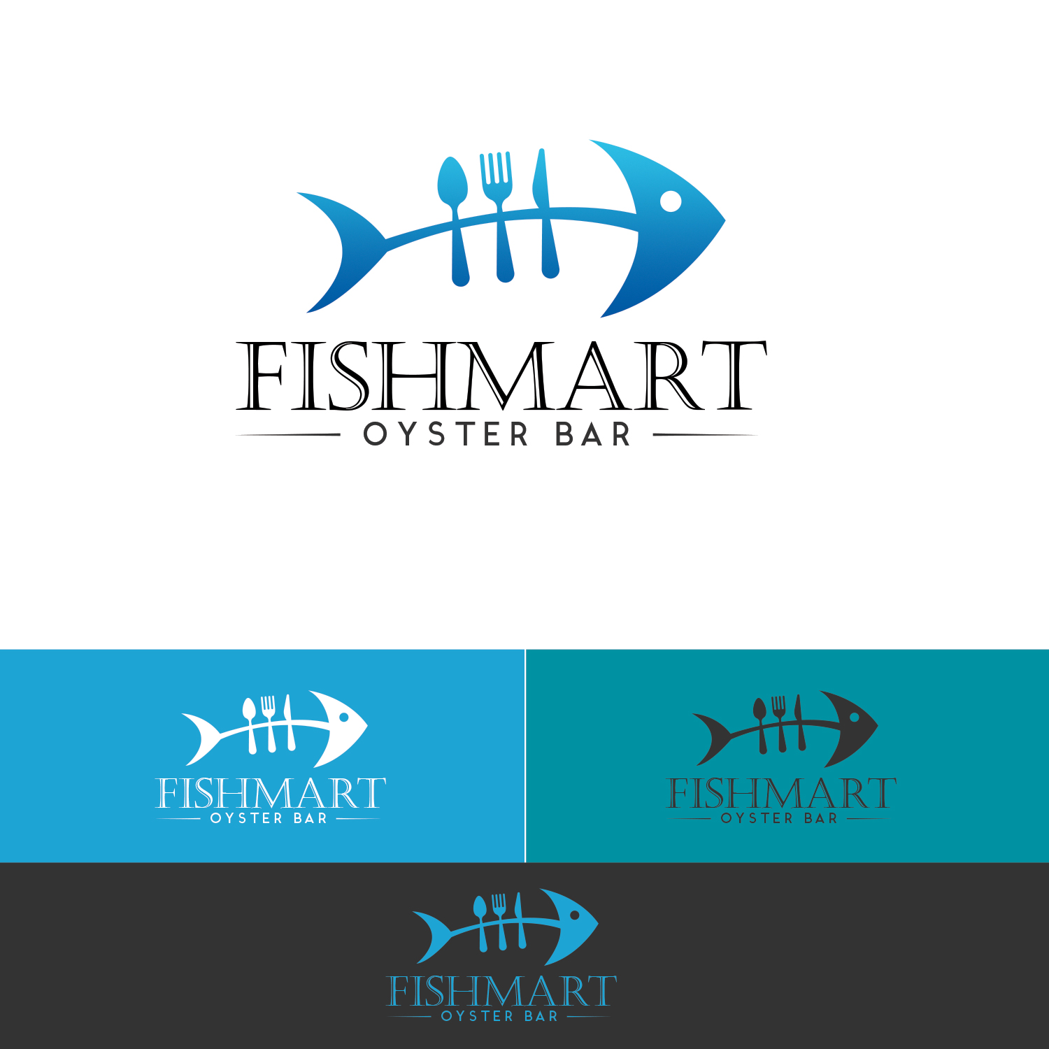Logo Design by ADM Florin for Fishmart Oyster Bar | Design #9908941