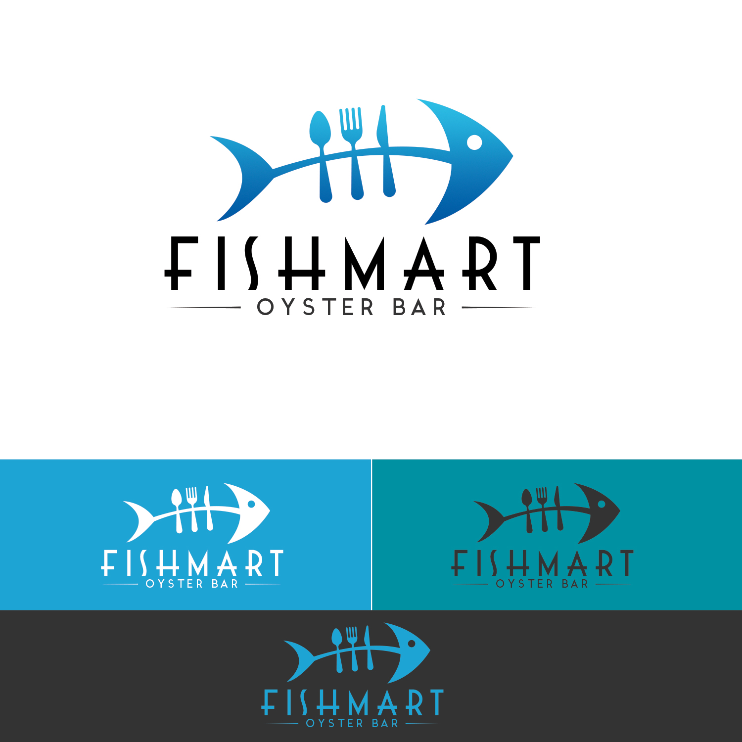 Logo Design by ADM Florin for Fishmart Oyster Bar | Design #9908948