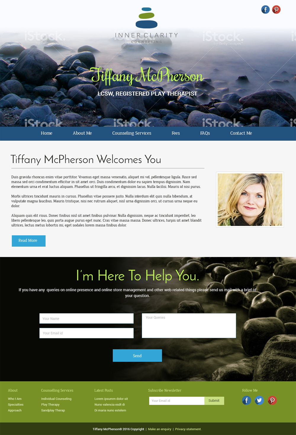 Wordpress Design by Expert Designer for Inner Clarity Counseling | Design #9903466
