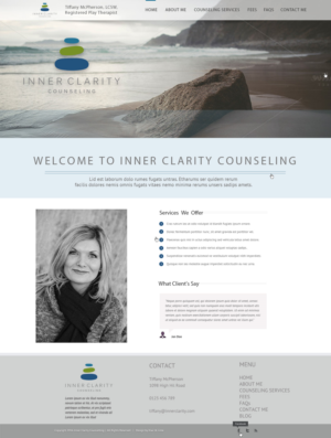 Diseño Wordpress por Kiwi &amp; Lime Design para Inner Clarity Counseling | Diseño: #9864048