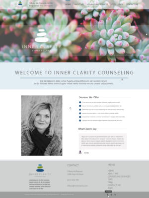 Design Wordpress par Kiwi &amp; Lime Design pour Inner Clarity Counseling | Design #9864913