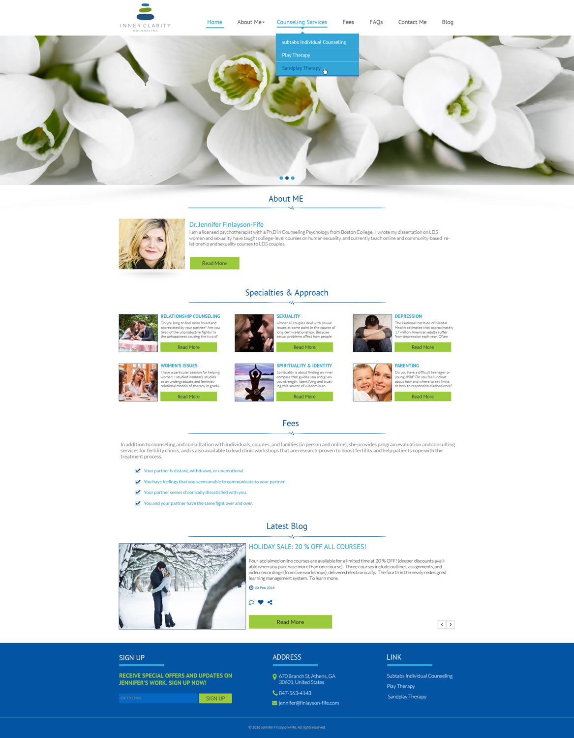 Wordpress Design by Impressive Solutions for Inner Clarity Counseling | Design #9932135