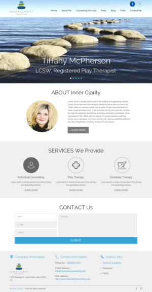 Wordpress Design by rightway for Inner Clarity Counseling | Design: #9859218
