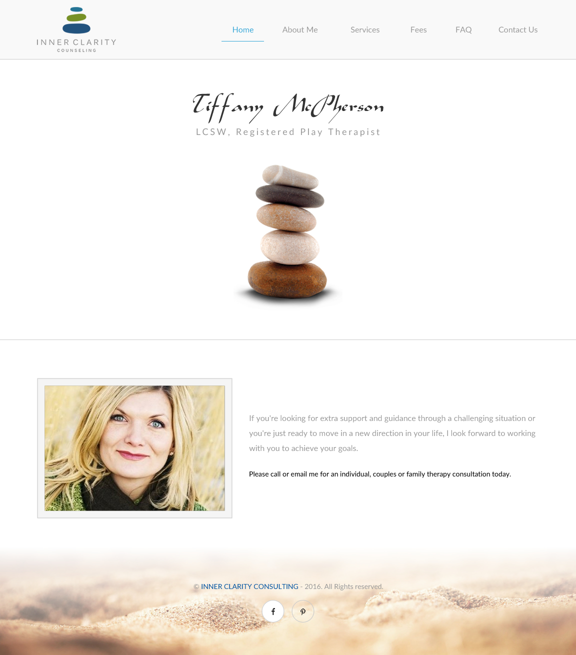 Wordpress Design by rightway for Inner Clarity Counseling | Design #9859281