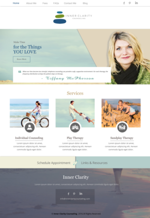 Diseño Wordpress por rightway para Inner Clarity Counseling | Diseño: #9859340