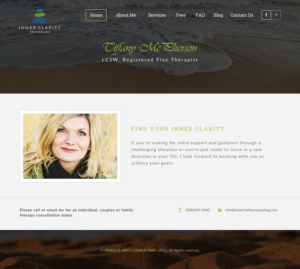 Wordpress Design by rightway for Inner Clarity Counseling | Design: #9872153