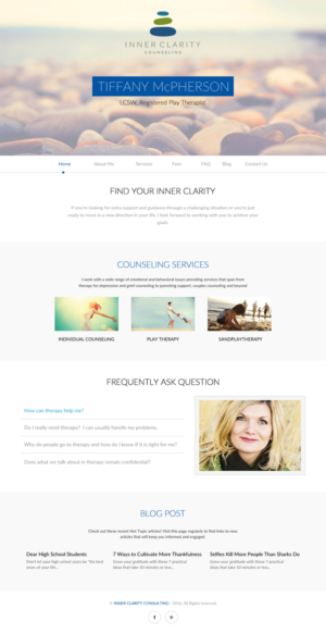 Diseño Wordpress por rightway para Inner Clarity Counseling | Diseño: #9872174