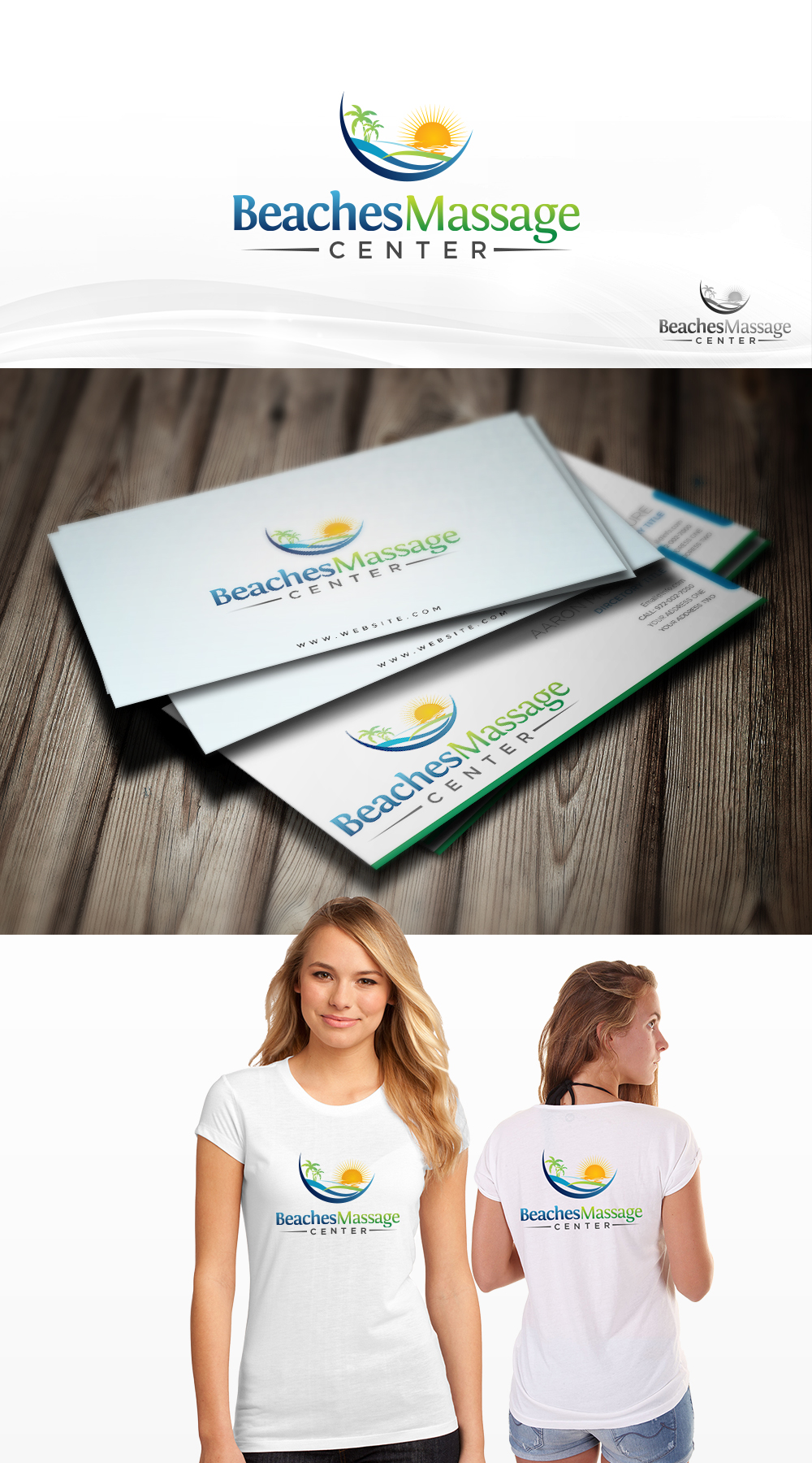 Diseño de Logo por Web Skippers para Beaches Massage Center | Diseño #9914317