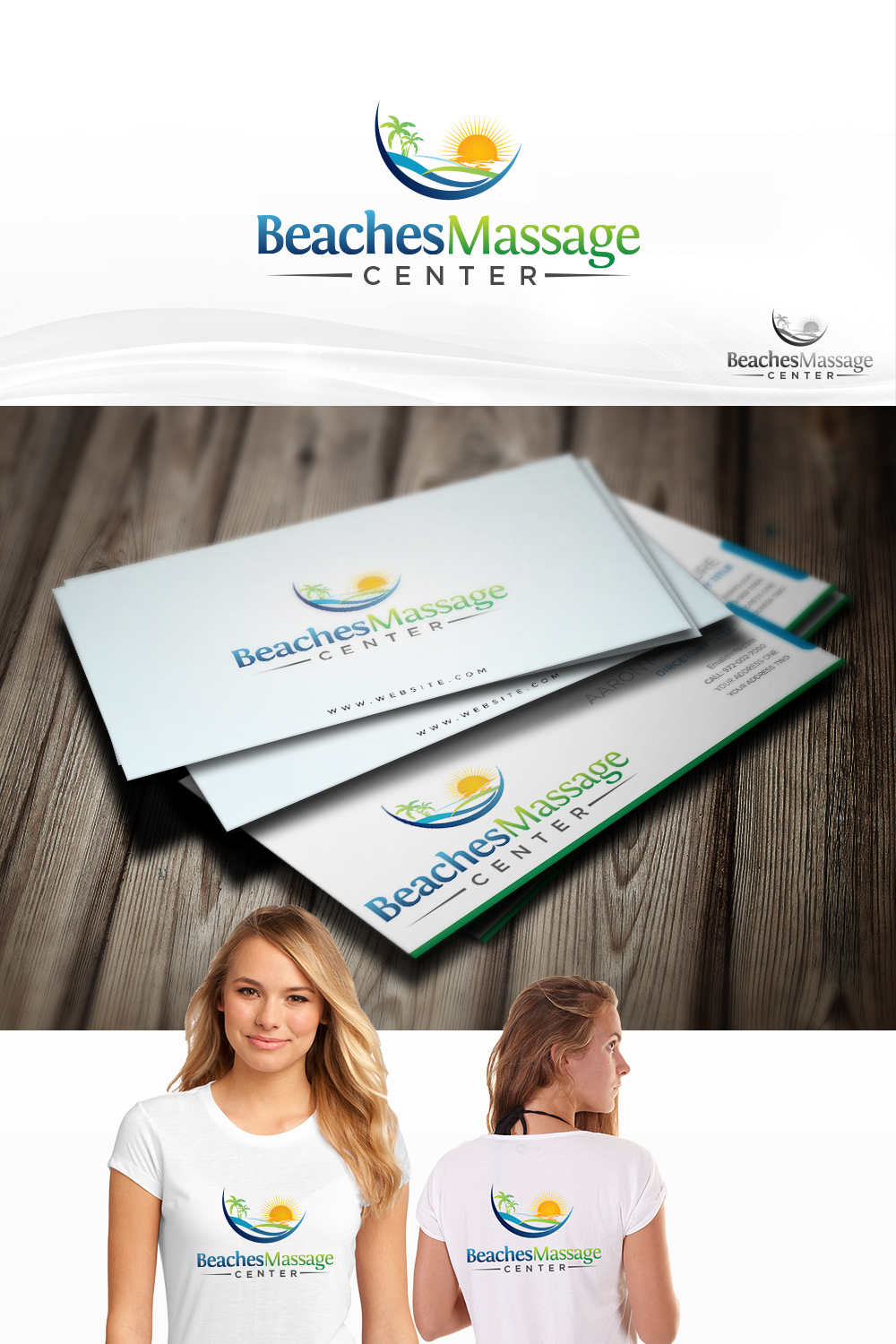 Diseño de Logo por Web Skippers para Beaches Massage Center | Diseño #9914318