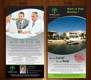 Brochure Design by theblueart for Healthy Loans Gold Coast | Design: #2144300