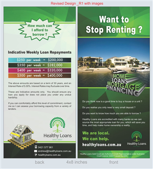 Brochure Design by Savitra for Healthy Loans Gold Coast | Design: #2143958