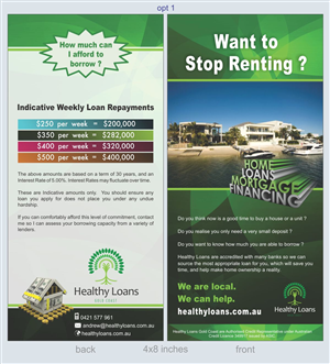 Brochure Design by Savitra for Healthy Loans Gold Coast | Design: #2163151