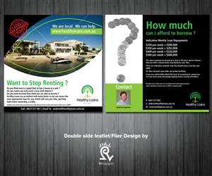 Brochure Design by Rflames for Healthy Loans Gold Coast | Design #2144771