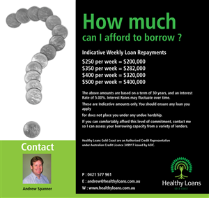 Brochure Design by Rflames for Healthy Loans Gold Coast | Design: #2144777