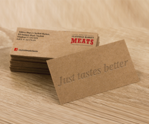 Business Card Design by Andrés Sebastián for Clayfield Market Meats | Design: #9862784