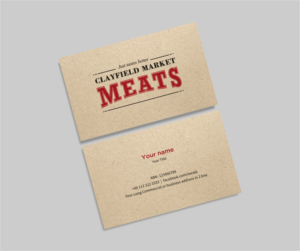 Visitenkarten-Design von INDIAN_Ashok für Clayfield Market Meats | Design: #9856304