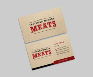 Visitenkarten-Design von INDIAN_Ashok für Clayfield Market Meats | Design: #9856307
