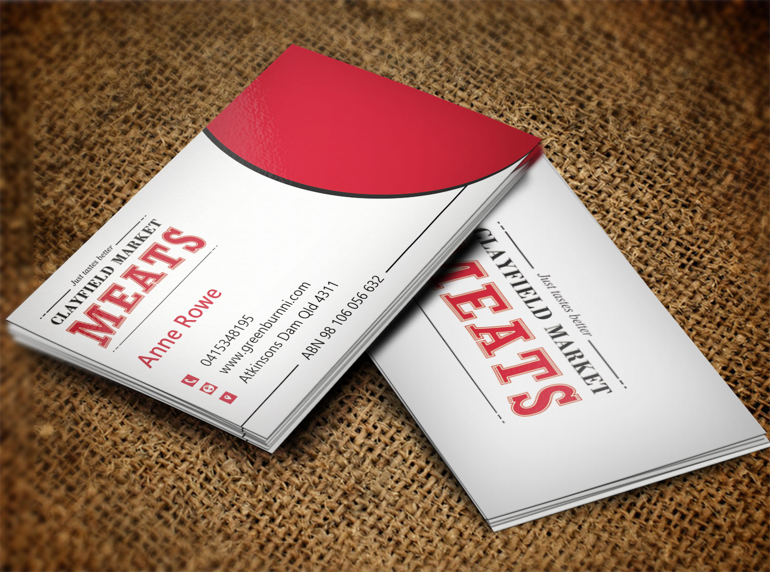 Diseño de Tarjeta de Presentación por Lanka Ama para Clayfield Market Meats | Diseño #9861587